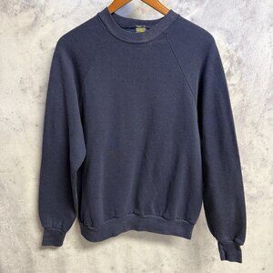 Vintage 80s Jerzees Russell Athletic Raglan Sweatshirt Adult Large 19.5x24